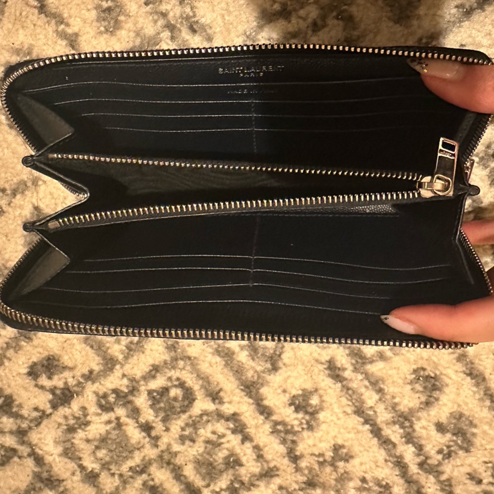 Saint Laurent Cassandre Matelassé Zip Around Wallet - Picture 4 of 6